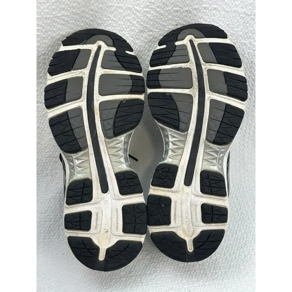 ASICS Gel Nimbus 18 Women’s 8 Black Gray Silver Running Shoes T580N